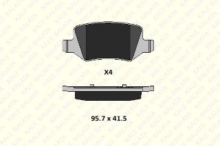 FREN BALATASI ARKA W168 97>04 W169 04>12 W245 08>11 VANEO 414 02>05 resmi