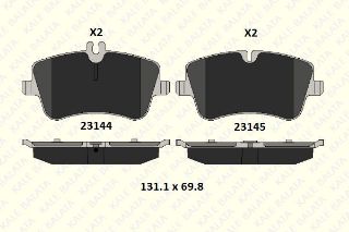FREN BALATASI ÖN W202 93>00 W203 00>07 CL203 02>08 C209 02>09 R171 04>11 resmi
