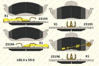 FREN BALATASI ÖN ML-CLASS W163 98>05 resmi