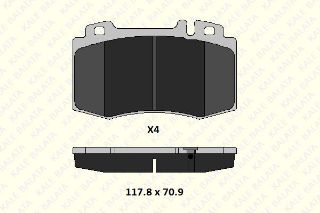 FREN BALATASI ÖN CL203 02>08 W220 98>05 C215 99>06 W221 05>13 W163 98>05 R129 98>01 resmi