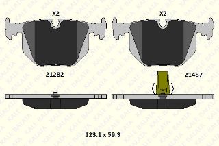 ARKA FREN BALATASI BMW E53 E83 E46 LAND ROVER RANGE III resmi