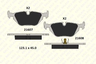 ARKA FREN BALATASI BMW E46 E36 E85 ABS'Lİ resmi