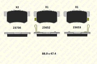 FREN BALATASI ARKA ACCORD 90 > 98 LEGEND 87 > 91 PRELUDE 90 > 96 resmi