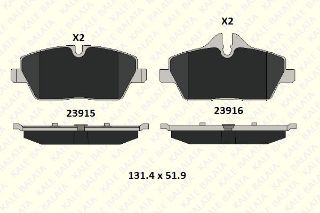 ÖN  FREN BALATASI BMW E87 E81 MİNİ R56 F22 resmi