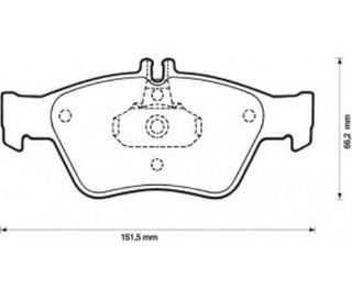 FREN BALATASI ÖN W211 05>08 W221 06>13 C216 06>13 R230 01>12 resmi