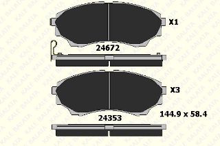 ON FREN BALATASI MAZDA 4X4 B 2500 RANGER 02>06 2,5TD / 3,0TD 06>12 resmi