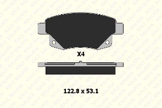 ARKA FREN BALATASI TRANSİT V347 V348 2,2TDCI / 2,4TDCI / 3,2TDCI 06 /> FISSIZ resmi