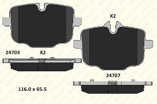 ARKA FREN BALATASI BMW F10 F11 N53 N57 resmi