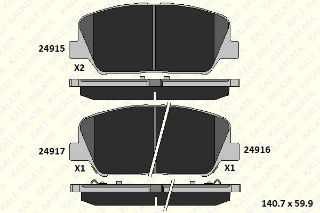 ÖN  FREN BALATASI HYUNDAİ I30 2012> KİA CEED 2012> resmi