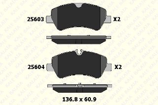 ARKA FREN BALATASI TRANSİT CUSTOM V362 V347 V348 2,2TDCI 12 /> (ARKA TEK TEKER) resmi