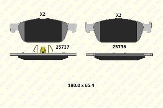 ÖN  FREN BALATASI COURIER 13 /> FOCUS III C MAX 11 /> 2,0 ST / 2,0TDCI KUGA II 1,6 ECO / 2,0TDCI 13 /> resmi