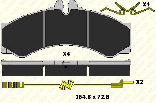 ÖN  / ARKA FREN BALATASI LT28 46 28 35 (05,96 ) SPRINTER 408D 412DTD resmi