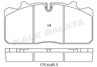 ÖN  FREN BALATA MAN 12 153 (97 ) OTOKAR SULTAN NOVO TURKUAZ resmi