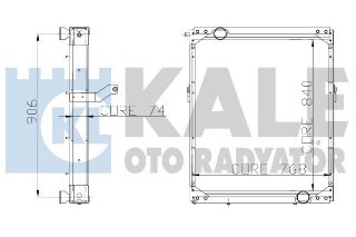 RADYATOR SL 232 OTOBUS 3SIRAPA840X768X74 resmi