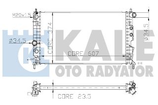 RADYATOR VECTRA B 1.6-1.8-2.0 16V 95-02 AC AT AL/BRZ resmi