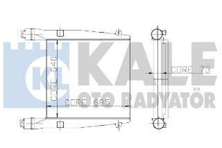 İNTERCOOLER 280 EURO3 A 72 INTERCOOLER SU 223.263 AL/AL640X685X73 resmi