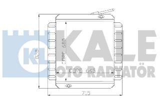 RADYATOR MERCEDES 0303 V6-V8 3 SIRA PA SİSTEM RADYATÖR 680X645X60 resmi