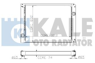 RADYATOR TRAVEGO-SETRA-INTOURO 4SIRAPA1000X832X74 resmi