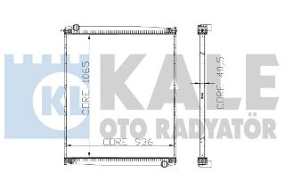 RADYATOR NEOPLAN AL/BRZ1065X936X40.5 resmi