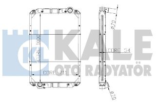 RADYATOR O403 YM.EURO3 3SIRAPA1000X711X54 resmi