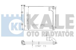 İNTERCOOLER O403 EURO3 AL/AL672X590X62 resmi