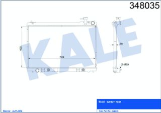 RADYATÖR AL/PL/BRZ FX35 AT resmi