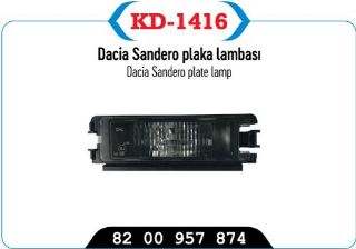 PLAKA AYDINLATMA LAMBASI SANDERO LOGAN CLIO III SYMBOL JOY CLIO IV 08>14 resmi