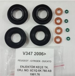 ENJEKTOR KECE PUL ORING TAKIMI TRANSİT V347 2,2TDCI / 2,4TDCI 06>11 BOXER III JUMPER III 2,2HDI 06>11 resmi