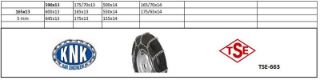 PATINAJ ZİNCİRİ BINEK VE HAFİF TICARI ARAÇ SERME 13 14 JANT (165X13) / (EBATLAR ICIN RESIME TIKLAYINIZ) resmi