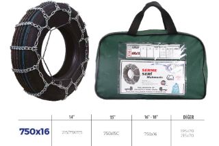 PATİNAJ ZİNCİRİ MİNİBÜS VE KAMYONET SERME 750X16 ZİNCİR EBATLARI İÇİN RESİME BAKINIZ resmi