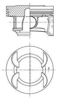 PİSTON SEGMAN STD 79MM 1.6 TURBO INSIGNIA A 16 LET EURO V-A 16 XR EURO V-Z 16 XER resmi