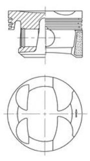 PİSTON SEGMAN (STD 77,00MM) N12 B16 A, N16 B16 A MİNİ R55 R56 R57 R58 R59 R60 R61 PEUGEOT 5FS (EP6C), EP6 CITROEN - 5FK (EP6CB)- 5FS (EP6C) resmi