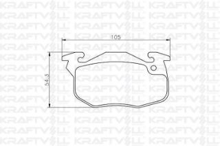 FREN BALATASI ÖN R9 R19 CLİO III EXPRESS SAXO 1,0I,1,1I,1,4I P106 P306 P405 resmi