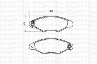 FREN BALATASI ÖN KANGOO 1.9D KANGOO 1.5DCI XSARA 1.4 1.5 P206 resmi
