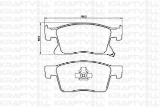 ÖN  FREN BALATASI ASTRA K 15=> (16 INC) / (155,2×62,3×19,5) resmi