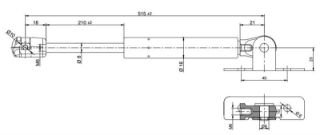 MOTOR KAPUT AMORTİSÖRU OMEGA B 94>03 resmi