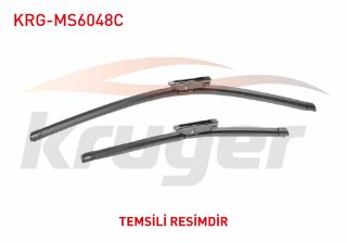 ARAC BAZLI SİLECEK SETİ 600-480MM VW GOLF VI (5K1) / JETTA (1K2) / PASSAT -362 / SCIROCCO -137,138 / AUDI A3 (8P1) / BMW SERISI 3 (F30) / X1 (E84) / MERCEDES CLA 117 / OCTAVIA (1Z3) / RENAULT KOLEOS resmi