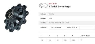 DINGIL PORYASI  BPW RÖMORK 9 TON ÇAKMA PILOT(TIRSAN) resmi