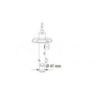 ÖN AMORTİSÖR SAĞ P207 07 GÖVDE:47MM GAZLI E7084 resmi