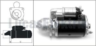 MARŞ MOTORU 12V 2,8KW 10 DIS M127 YUKL,3CX 4CX resmi