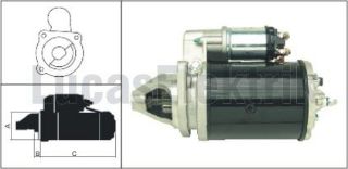 MARŞ MOTORU 12V 2,8KW 10 DIS M127 CHRYSLER PD600 UZEL resmi