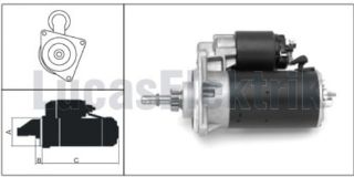 MARŞ MOTORU 12V 1,4KW 11 DIS NIVA 1700 SAMARA resmi