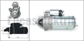 MARŞ MOTORU 12V / 2,2KW / 10DIS FORD ESCORT III / IV / V / VII resmi