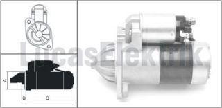 MARŞ MOTORU 12V / 1,2KW / 8DIS HYUNDAİ COUPE1,6,2,0 resmi