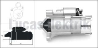 MARŞ MOTORU 12V / 1,6KW / 11DIS CITROEN BERLİNGO,JUMPER, resmi