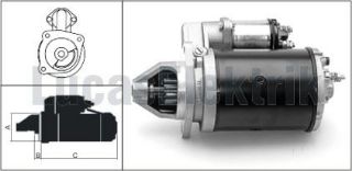MARŞ MOTORU 12V 2,8KW 10 DIS M127 MF 265 275 285 398 resmi