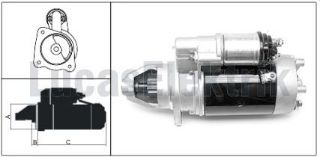 MARŞ MOTORU 24V 3,5KW 10 DIS 3M113 BMC PRO 617 620 (619 240 36 619 240 46 YERINE) resmi