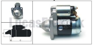 MARŞ MOTORU 12V 0,9KW 8 DIS MAZDA MX3 MX5 323 626 85 04 resmi