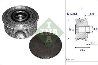 ALTERNATÖR KASNAĞI 535008710 TRANSİT V184 (01-07) 2.4 TDCİ resmi