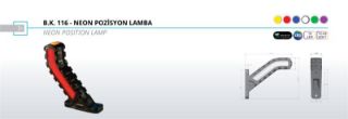 POZISYON LAMBA(BOYNUZ) UZUN NEON TİP 24V resmi